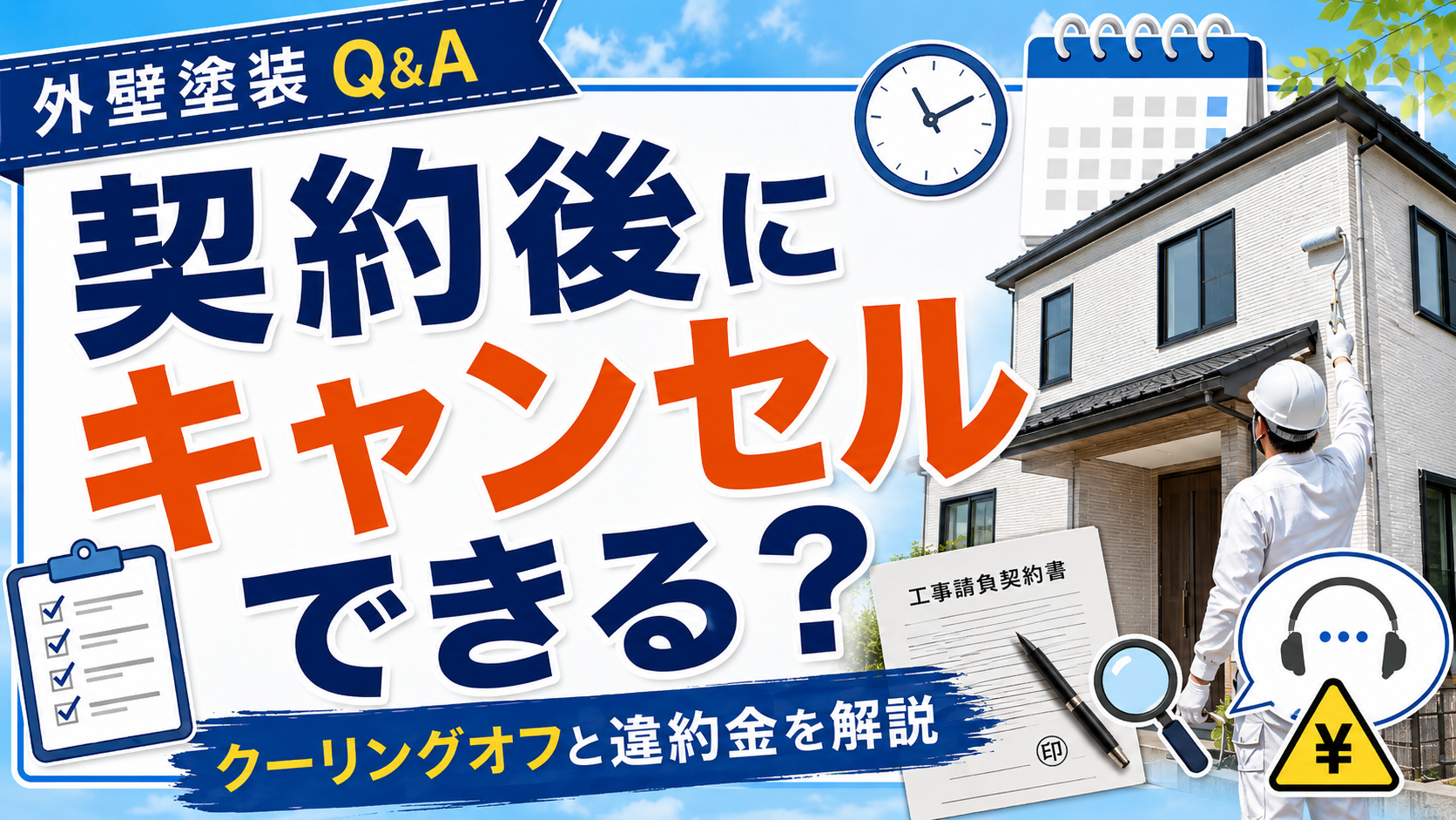 外壁塗装の契約後にキャンセルできる？